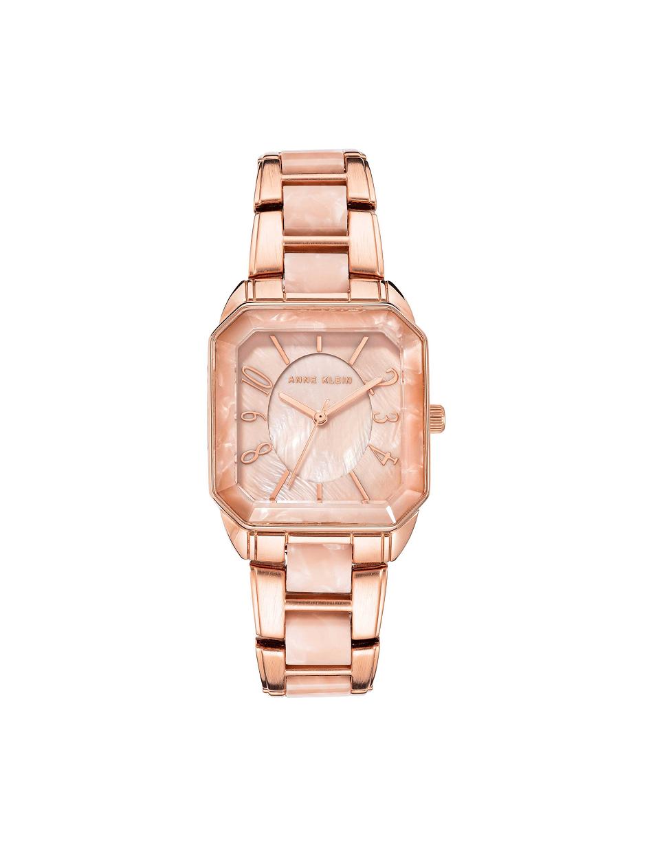 Les métaux Anne Klein Square Case Resin Link Bracelet Watch   | IUH-8508671